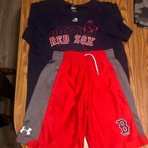 2 Piece Boys Red Sox Outfit